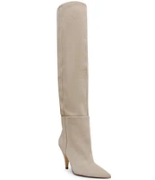 Steve Madden Bellamie Suede Slouchy Over The Knee Boots