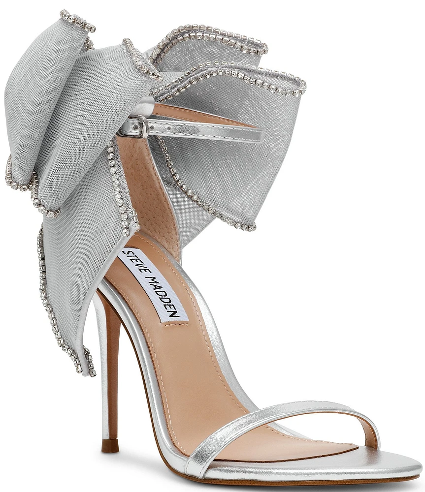 Steve Madden Benni-R Rhinestone Embellished Bow Back Dress Sandals