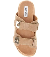 Steve Madden Bigschmona Suede Platform Slide Sandals