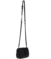 Steve Madden Black Hardware Quilted Crossbody Bag