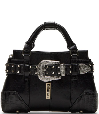 Steve Madden Boom Black Mini Satchel Bag