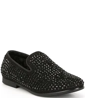 Steve Madden Boys' B-Caviar Rhinestone Studded Slip-On Loafers (Youth)