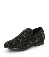 Steve Madden Boys' B-Caviar Rhinestone Studded Slip-On Loafers (Youth)