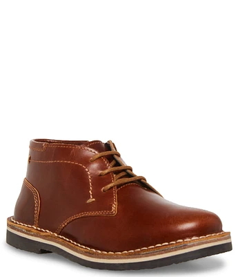 Steve Madden Boys' Harkeen Leather Lace-Up Boots (Youth)