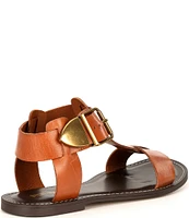 Steve Madden Brazinn Leather Flat Sandals