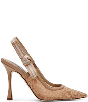 Steve Madden Bri Lace Pointed Toe Slingback Pumps