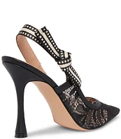 Steve Madden Bri Lace Pointed Toe Slingback Pumps