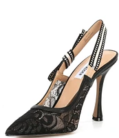 Steve Madden Bri Lace Pointed Toe Slingback Pumps