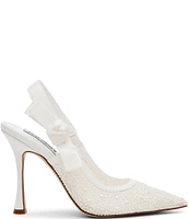 Steve Madden Bri-P Pearl Lace Slingback Dress Pumps