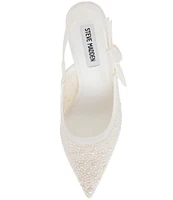 Steve Madden Bri-P Pearl Lace Slingback Dress Pumps