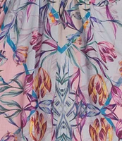 Steve Madden Brianna Printed Halter Sleeveless Maxi Dress