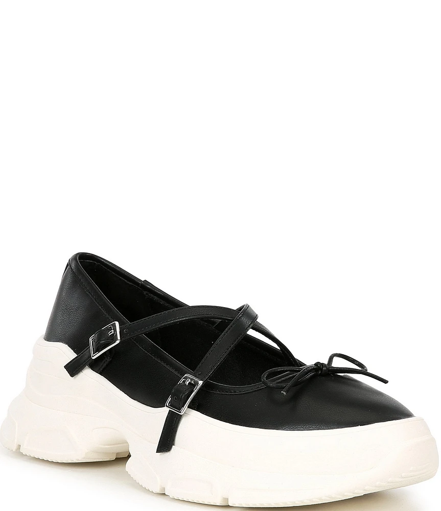 Steve Madden Broder Sporty Platform Double Strap Mary Janes