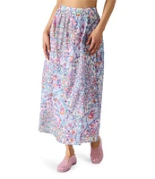 Steve Madden Carly Printed Elastic Waist Midi Skirt