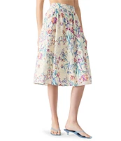Steve Madden Carlynn Floral Print Midi Skirt