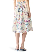 Steve Madden Carlynn Floral Print Midi Skirt