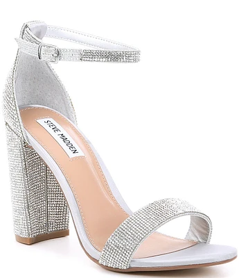 Steve Madden Carrson Rhinestone Ankle Strap Dress Sandals