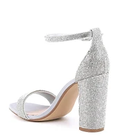 Steve Madden Carrson Rhinestone Ankle Strap Dress Sandals