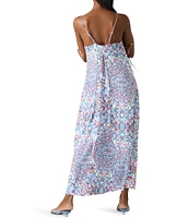 Steve Madden Chase Floral Print V-Neck Maxi Dress