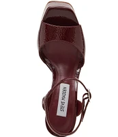 Steve Madden Cologne Patent Leather Platform Dress Sandals