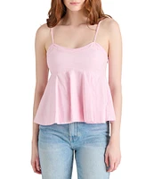 Steve Madden Delta Sweetheart Neck Sleeveless Babydoll Top