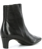 Steve Madden Delvie Leather Kitten Heel Ankle Booties