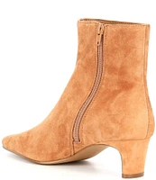 Steve Madden Delvie Suede Kitten Heel Ankle Booties