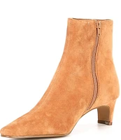 Steve Madden Delvie Suede Kitten Heel Ankle Booties