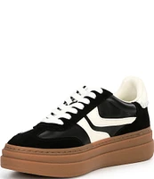 Steve Madden Dodge Mixed Media Low-Top Platform Sneakers