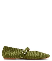 Steve Madden Dreaming Woven Satin Mary Jane Ballet Flats