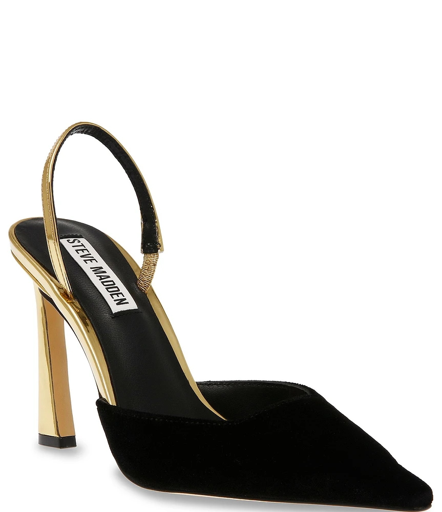 Steve Madden Drew Velvet Slingback Dress Pumps