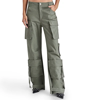 Steve Madden Duo Mid Rise Oversized Cargo Pants