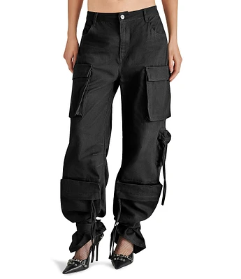 Steve Madden Duo Mid Rise Oversized Cargo Pants