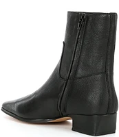 Steve Madden Dusty Leather Square Toe Ankle Booties