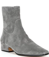 Steve Madden Dusty Suede Square Toe Ankle Booties