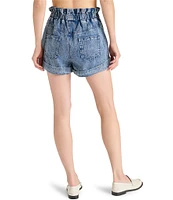Steve Madden Elare Paper Bag Waist Denim Shorts