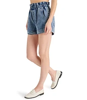 Steve Madden Elare Paper Bag Waist Denim Shorts