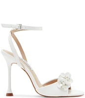 Steve Madden Floral Patent Flower Embellished Dress Sandals