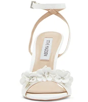 Steve Madden Floral Patent Flower Embellished Dress Sandals