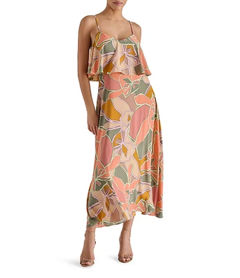 Steve Madden Floral Print Sakura Midi Dress