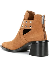 Steve Madden Gatewood Suede Buckle Detail Pointed Toe Booties