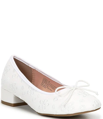 Steve Madden Girls' J-Cherish Floral Eyelet Bow Pumps (Youth)