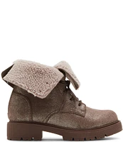 Steve Madden Girls' J-Gunner Lace-Up Fur Lined Boots (Youth)