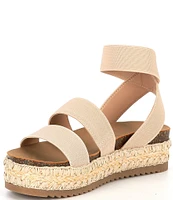 Steve Madden Girls' J-Krissy Raffia Embroidered Platform Sandals (Youth)