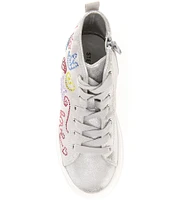 Steve Madden Girls' J-Leahh Beaded Hi-Top Sneakers (Youth)