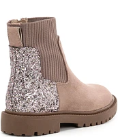 Steve Madden Girls' J-Lilyana Glitter Microsuede Boots (Youth)