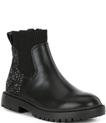 Steve Madden Girls' J-Lilyana Glitter Leather Boots (Youth)