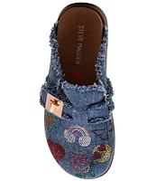 Steve Madden Girls' J-Moneyyr Rhinestone Denim Clogs (Toddler)