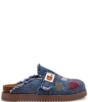 Steve Madden Girls' J-Moneyyr Rhinestone Denim Clogs (Youth)