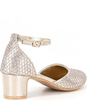 Steve Madden Girls' J-Prettyy Mesh Metallic Jewel Pumps (Youth)