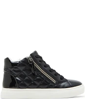 Steve Madden Girls' Riff Zip Quilted Sneakers (Youth)